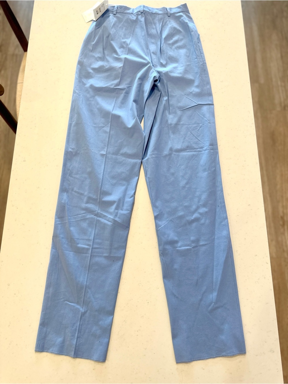 NWT Gunex Cotton Tailored Trousers Blue Size 6 Italian Made Designer Premium - Picture 8 of 8